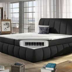 Boxspringbett Mit 2 Bettkasten VENUS 180x200 Polsterbett Weiß Grau Schwarz Beige Blau -Möbelhaus 359338786