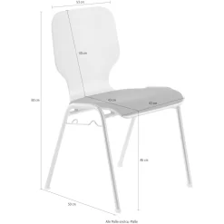 Mayer Sitzmöbel Besucherstuhl »211604«, Struktur (100% Polyester), Stapelstuhl Stapelbar Bis 10 Stk. -Möbelhaus 35ca48a94502fbba23a086c7240ebef5