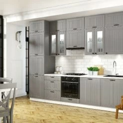 Landhaus Küchenzeile Eckküche LORA L-Form 235x365 Cm In Weiß, Beige Oder Grau 25 Landhaus Küchenzeile Eckküche LORA L-Form 235x365 Cm In Weiß, Beige Oder Grau -Möbelhaus 362426869