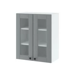 Landhaus Einbauküche LORA Küchenzeile 260 Cm Im Landhausstil Weiß, Beige O. Grau -Möbelhaus 362428906