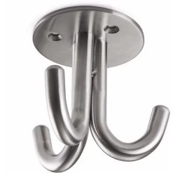 10er Pack - Garderobenhaken NELE Dreifachhaken Echt Edelstahl