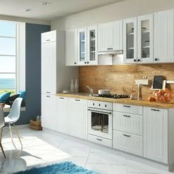 Landhaus Küche LORA Küchenzeile 320 Cm Im Landhausstil Weiß, Beige Oder Grau -Möbelhaus 363960812