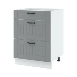 Landhausküche Lora Küchenzeile 300 Cm 9-tlg. Landhausstil Weiß, Beige Oder Grau -Möbelhaus 363972650