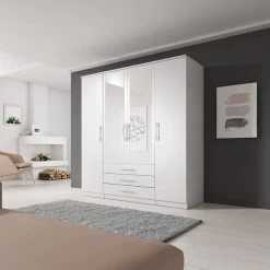 Schrank Kleiderschrank Drehtürenschrank Mit Spiegel Mehrzweckschrank Szantal 4D 200 10 Schrank Kleiderschrank Drehtürenschrank Mit Spiegel Mehrzweckschrank Szantal 4D 200 -Möbelhaus 367003038