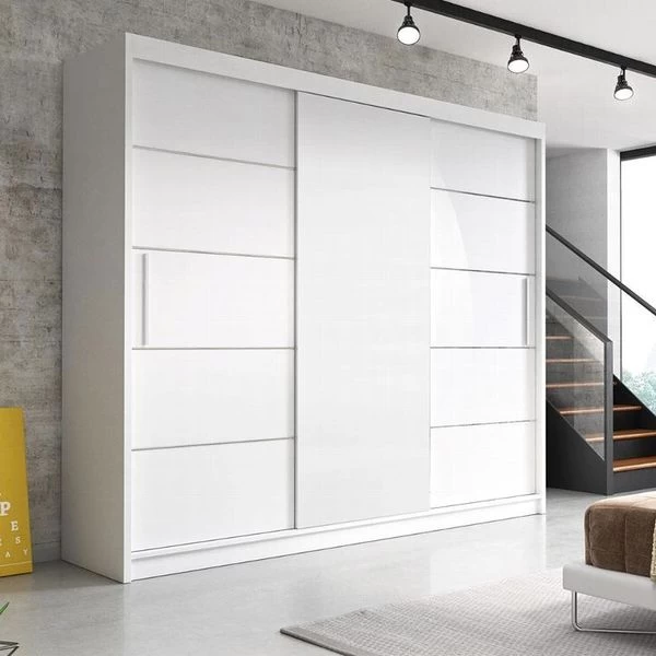 Schwebetürenschrank Schrank Kleiderschrank Schiebetüren Garderobenschrank Alba 250 Cm 3 Schwebetürenschrank Schrank Kleiderschrank Schiebetüren Garderobenschrank Alba 250 Cm