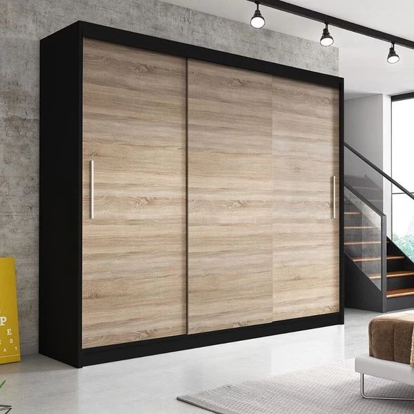 Schwebetürenschrank Schrank Kleiderschrank Schiebetüren Garderobenschrank Alba 250 Cm 9 Schwebetürenschrank Schrank Kleiderschrank Schiebetüren Garderobenschrank Alba 250 Cm – Bild 7