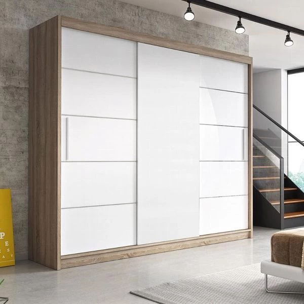 Schwebetürenschrank Schrank Kleiderschrank Schiebetüren Garderobenschrank Alba 250 Cm 11 Schwebetürenschrank Schrank Kleiderschrank Schiebetüren Garderobenschrank Alba 250 Cm – Bild 9