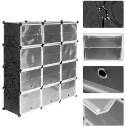 Kleiderschrank DIY Steckregal Mit 12 Türen Regalsystem Kleiderschrank Garderob 11 Kleiderschrank DIY Steckregal Mit 12 Türen Regalsystem Kleiderschrank Garderob -Möbelhaus 36868769 5