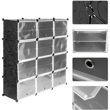 Kleiderschrank DIY Steckregal Mit 12 Türen Regalsystem Kleiderschrank Garderob 7 Kleiderschrank DIY Steckregal Mit 12 Türen Regalsystem Kleiderschrank Garderob – Bild 5