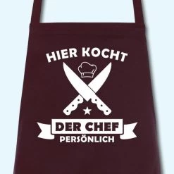 Schürze Hier Kocht Der Chef Grillschürze Küchenschürze Kochschürze -Möbelhaus 373665999