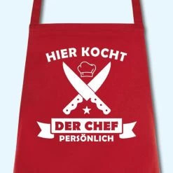 Schürze Hier Kocht Der Chef Grillschürze Küchenschürze Kochschürze -Möbelhaus 373666001
