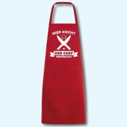 Schürze Hier Kocht Der Chef Grillschürze Küchenschürze Kochschürze -Möbelhaus 373666033