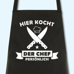 Schürze Hier Kocht Der Chef Grillschürze Küchenschürze Kochschürze -Möbelhaus 373666041