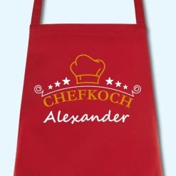 Schürze Chefkoch Mit Wunschnamen Grillschürze Küchenschürze Kochschürze -Möbelhaus 373666518