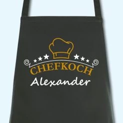 Schürze Chefkoch Mit Wunschnamen Grillschürze Küchenschürze Kochschürze -Möbelhaus 373666565