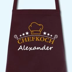 Schürze Chefkoch Mit Wunschnamen Grillschürze Küchenschürze Kochschürze -Möbelhaus 373666568