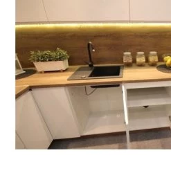 Küche Küchenzeile Mit Geräte Weiß Grifflos Soft Close Individuell Stellbar -Möbelhaus 382625844