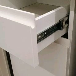 Küche Küchenzeile Eckküche Weiss Grifflos Glanz Soft Close System -Möbelhaus 383099576