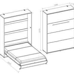Schrankbett Wandbett Klappbett Vertikal CP178 140x200 Weiß Hochglanz Mit 2 Regalen 14 Schrankbett Wandbett Klappbett Vertikal CP178 140x200 Weiß Hochglanz Mit 2 Regalen -Möbelhaus 384687281