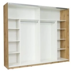 Modernes Schlafzimmer Set Forest Hochglanz Weiss In Altholz-Design -Möbelhaus 385770988