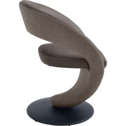 K+W Komfort & Wohnen Drehstuhl »Wave«, Leder CLOUD-Lodenstoff, Design-Drehstuhl, Drehteller In Metall Schwarz, Farbkombination -Möbelhaus 38b679bf249feb01cae75d765c720cc1