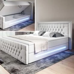 Exklusives Boxspringbett Prestige Mit Bettkasten Und LED 13 Exklusives Boxspringbett Prestige Mit Bettkasten Und LED -Möbelhaus 390382915