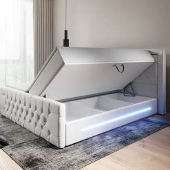 Exklusives Boxspringbett Prestige Mit Bettkasten Und LED 14 Exklusives Boxspringbett Prestige Mit Bettkasten Und LED -Möbelhaus 390382936