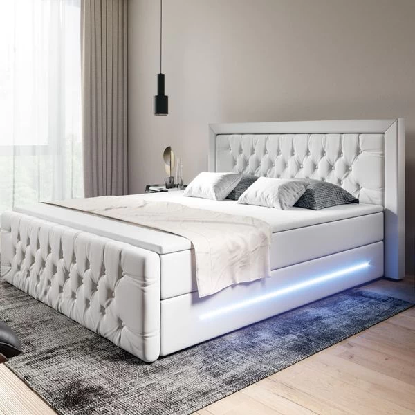 Exklusives Boxspringbett Prestige Mit Bettkasten Und LED 6 Exklusives Boxspringbett Prestige Mit Bettkasten Und LED – Bild 4