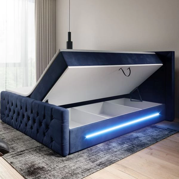 Exklusives Boxspringbett Prestige Mit Bettkasten Und LED 7 Exklusives Boxspringbett Prestige Mit Bettkasten Und LED – Bild 5