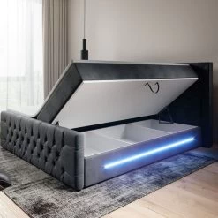 Exklusives Boxspringbett Prestige Mit Bettkasten Und LED 20 Exklusives Boxspringbett Prestige Mit Bettkasten Und LED -Möbelhaus 390382990