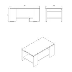 Home Affaire Couchtisch »Union«, Mit Ablageboden -Möbelhaus 3a29a46e35b799a69a5e96a197a88ecf