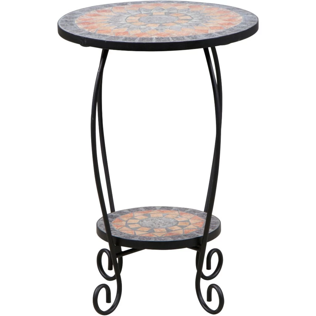 Siena Garden Blumentisch »Prato«, (1 St.), Blumenständer, BxTxH: 41x41x60,5 Cm, Eisen Mit Mosaikoptik 6 Siena Garden Blumentisch »Prato«, (1 St.), Blumenständer, BxTxH: 41x41x60,5 Cm, Eisen Mit Mosaikoptik – Bild 4