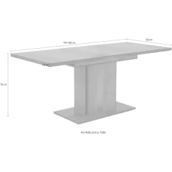 HELA Säulen-Esstisch »Andrea T«, Ausziehbar 140-180 Cm 13 HELA Säulen-Esstisch »Andrea T«, Ausziehbar 140-180 Cm -Möbelhaus 3c5ddf37fc359f1a48c3ed2be981429a