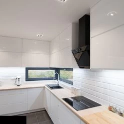 Küche Küchenzeile XXL U-Küche Weiß Oder Grau Grifflos Glanz Individuell Stellbar -Möbelhaus 401312521