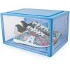 Blaue Schuhbox Stapelbar Aufbewahrungsbox Kunststoffbox Schuhkasten Schuhkarton Schuhorganizer Bis Gr.47 -Möbelhaus 41300680 1