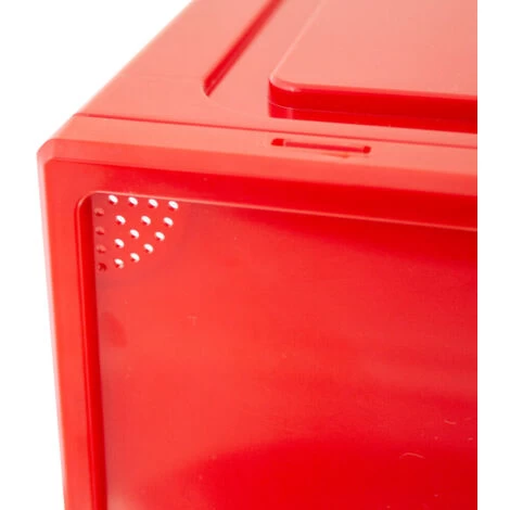 Rote Schuhbox Stapelbar Aufbewahrungsbox Kunststoffbox Schuhkasten Schuhkarton Schuhorganizer Bis Gr.47 7 Rote Schuhbox Stapelbar Aufbewahrungsbox Kunststoffbox Schuhkasten Schuhkarton Schuhorganizer Bis Gr.47 – Bild 5