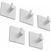 Starker Klebehaken Edelstahl No Trace Weiß (Haken X 5 Stück) 2 Starker Klebehaken Edelstahl No Trace Weiß (Haken X 5 Stück) -Möbelhaus 41677937 1