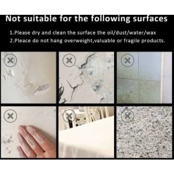 Starker Klebehaken Edelstahl No Trace Weiß (Haken X 5 Stück) -Möbelhaus 41677937 5