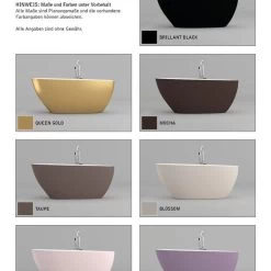 Freistehende Badewanne Mineralguss Solid Stone Gussmarmor MATT Standbadewanne 15 Freistehende Badewanne Mineralguss Solid Stone Gussmarmor MATT Standbadewanne -Möbelhaus 416792429