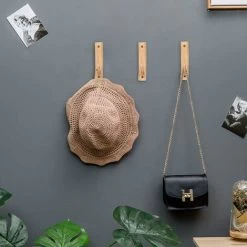 Holz Kleiderhaken, 3er Pack Vintage Haken Echtholz Baum Wandhaken, Rustikale Dekorative Holz Klebehaken. Schlüsselanhänger, Kleiderhakenhaken Für Heimtextilien -Möbelhaus 41682049 4