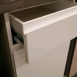 Küche Küchenzeile Grifflos Glanz - Soft Close Küchenblock Weiß -Möbelhaus 420988969