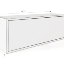 Platan Room Hängeschrank Wandschrank Küchenschrank 100x35x35cm Griffloses Design -Möbelhaus 424452844