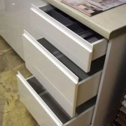 Moderne Weiße Grifflose Küche Eckküche Soft Close 7 Moderne Weiße Grifflose Küche Eckküche Soft Close -Möbelhaus 424579472