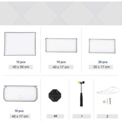 Songmics Schuhregal, DIY, Schuhschrank Mit Tür, 10 Ebenen, Aus PP-Kunststoff, Schuhablagen, Mit Gummihammer Und Umkippschutz, Halbtransparent Weiß LPC10W -Möbelhaus 4272054 5