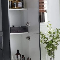 Badmöbel Set 5 Teilig 90 Cm Hochglanz Schwarz LED Spiegel Badezimmer Granitbecken 15 Badmöbel Set 5 Teilig 90 Cm Hochglanz Schwarz LED Spiegel Badezimmer Granitbecken -Möbelhaus 434822038