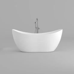 Freistehende Badewanne Gussmarmor Mineralguss Solid Surface Standbadewanne Matt -Möbelhaus 435132502