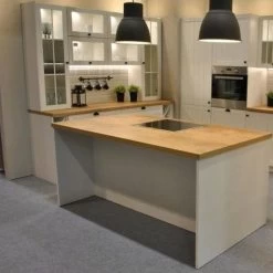 XXL Küche Küchenzeile L-Küche Mit Insel Inkl. Geräte Landhaus Küchenblock Soft Close -Möbelhaus 437674548