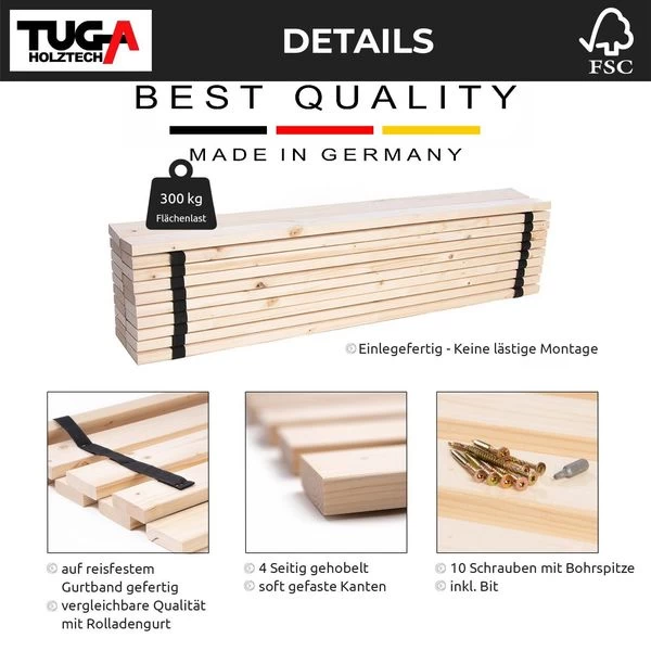 Rollrost Lattenrost Bettrost Rolllattenrost Stabil Naturprodukt Gesunder Schlaf 5 Rollrost Lattenrost Bettrost Rolllattenrost Stabil Naturprodukt Gesunder Schlaf – Bild 3