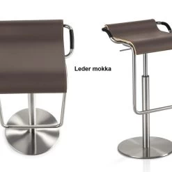 Mayer Barhocker MyOPUS 1218, Edelstahl-Look, Leder-, Holz- Oder PU-Sitz -Möbelhaus 439448489