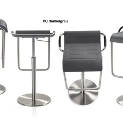 Mayer Barhocker MyOPUS 1218, Edelstahl-Look, Leder-, Holz- Oder PU-Sitz -Möbelhaus 439450678